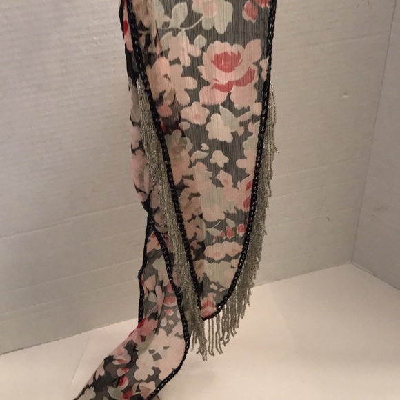 Beaded Vintage Looking Scarf - Picture 5 of 8